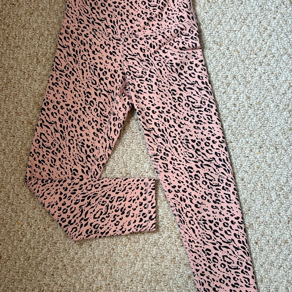 Define Your Inspiration Leggings DYI Pink Leopard Print Women’s Leggings Sz Sm